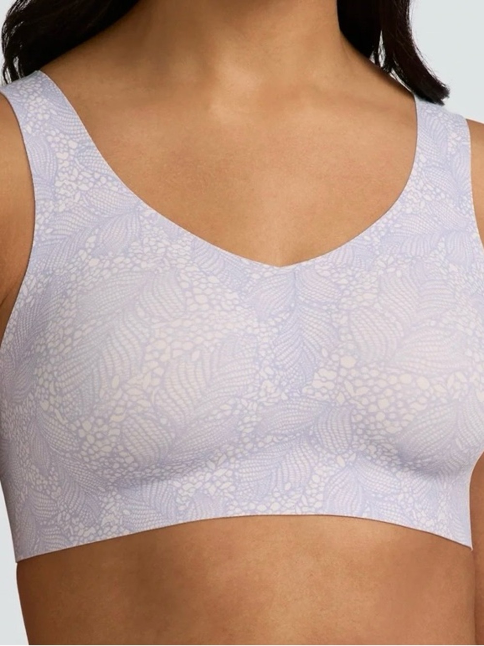 Seamless Wireless Bralette in Light Lavender